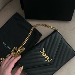 Saint Laurent Cassandre Chain Wallet